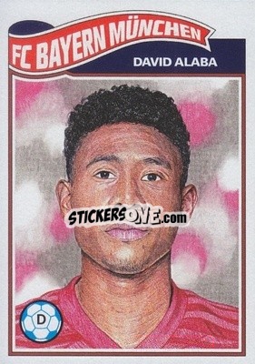 Sticker David Alaba - UEFA Champions League Living Set
 n. 60 - Topps