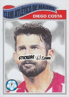 Sticker Diego Costa - UEFA Champions League Living Set
 n. 50 - Topps