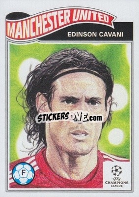 Sticker Edinson Cavani - UEFA Champions League Living Set
 n. 254 - Topps