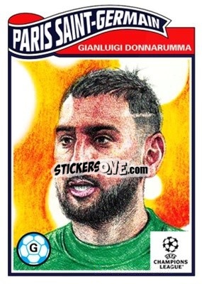Sticker Gianluigi Donnarumma - UEFA Champions League Living Set
 n. 424 - Topps