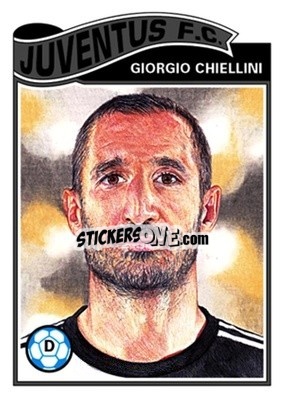 Sticker Giorgio Chiellini - UEFA Champions League Living Set
 n. 62 - Topps