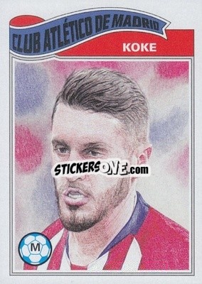 Sticker Koke - UEFA Champions League Living Set
 n. 30 - Topps