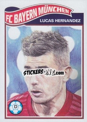 Sticker Lucas Hernandez - UEFA Champions League Living Set
 n. 198 - Topps