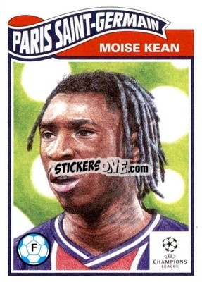 Sticker Moise Kean - UEFA Champions League Living Set
 n. 280 - Topps