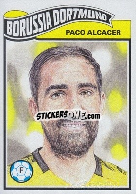 Sticker Paco Alcacer - UEFA Champions League Living Set
 n. 58 - Topps