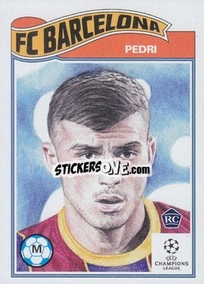 Sticker Pedri - UEFA Champions League Living Set
 n. 243 - Topps