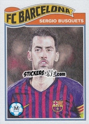 Sticker Sergio Busquets - UEFA Champions League Living Set
 n. 13 - Topps