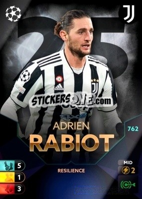 Sticker Adrein Rabiot - Total Football 2021-2022
 - Topps