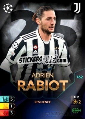 Sticker Adrein Rabiot - Total Football 2021-2022
 n. 762 - Topps