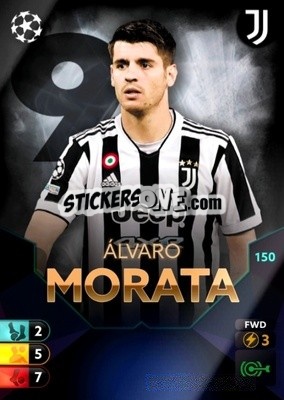 Sticker Alvaro Morata - Total Football 2021-2022
 - Topps