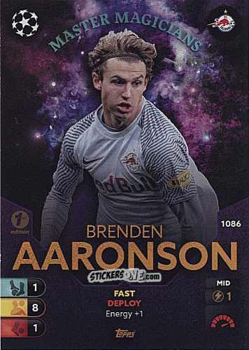 Sticker Brenden Aaronson - Total Football 2021-2022
 n. 1086 - Topps