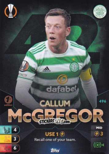 Figurina Callum McGregor - Total Football 2021-2022
 n. 496 - Topps