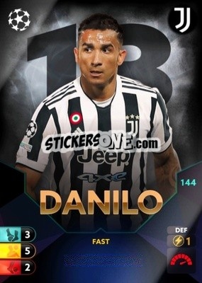 Sticker Danilo - Total Football 2021-2022
 n. 144 - Topps