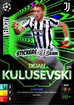 Sticker Dejan Kulusevski - Total Football 2021-2022
 n. 271 - Topps