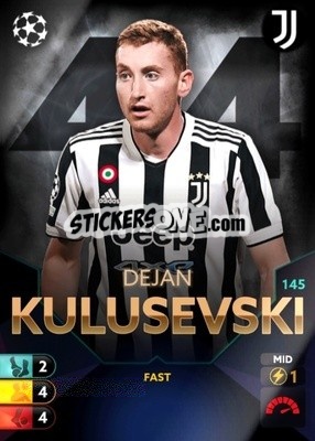 Sticker Dejan Kulusevski - Total Football 2021-2022
 n. 145 - Topps