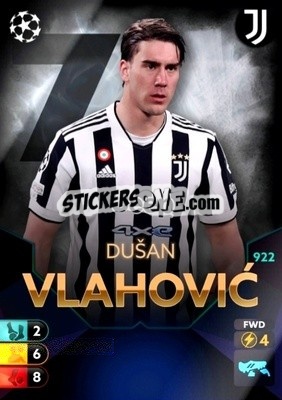 Sticker Dusan Vlahovic - Total Football 2021-2022
 n. 922 - Topps