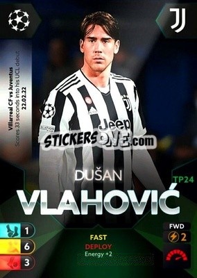 Sticker Dusan Vlahovic - Total Football 2021-2022
 n. TP24 - Topps