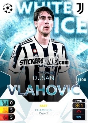 Sticker Dusan Vlahovic - Total Football 2021-2022
 n. 1100 - Topps