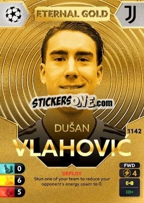 Sticker Dusan Vlahovic - Total Football 2021-2022
 n. 1142 - Topps