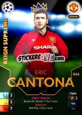 Sticker Eric Cantona - Total Football 2021-2022
 n. 866 - Topps