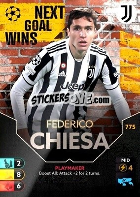 Sticker Federico Chiesa - Total Football 2021-2022
 n. 775 - Topps