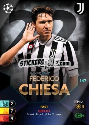 Figurina Federico Chiesa - Total Football 2021-2022
 - Topps