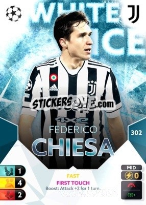 Sticker Federico Chiesa - Total Football 2021-2022
 n. 302 - Topps