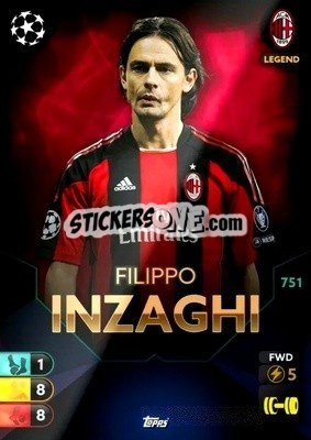 Sticker Filippo Inzaghi - Total Football 2021-2022
 n. 751 - Topps