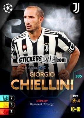 Sticker Giorgio Chiellini - Total Football 2021-2022
 n. 385 - Topps