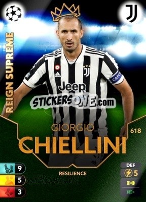 Sticker Giorgio Chiellini - Total Football 2021-2022
 - Topps