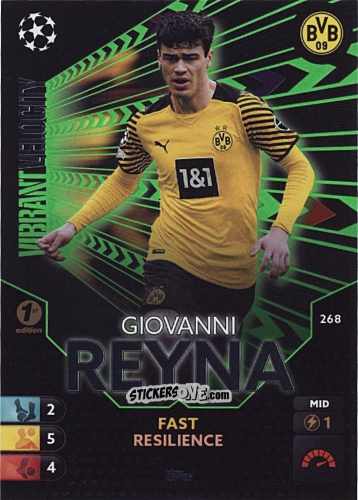 Figurina Giovanni Reyna - Total Football 2021-2022
 n. 268 - Topps