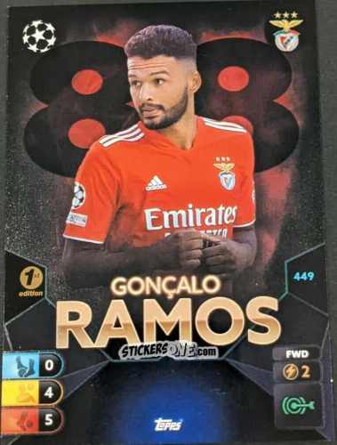 Cromo Gonçalo Ramos - Total Football 2021-2022
 n. 449 - Topps