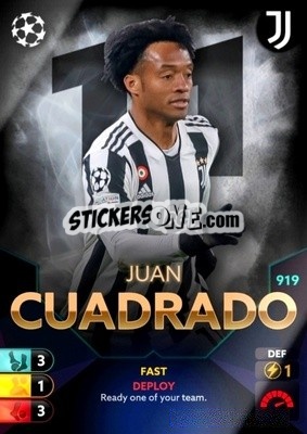 Sticker Juan Cuadrado - Total Football 2021-2022
 n. 919 - Topps