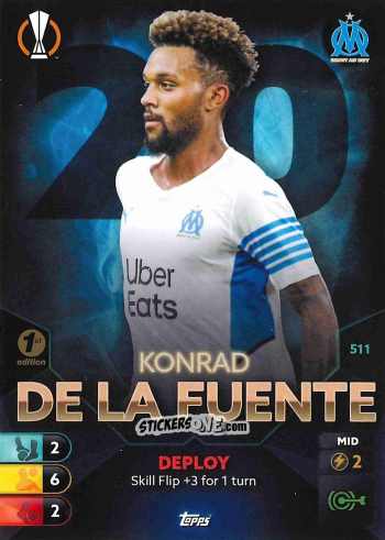 Figurina Konrad De La Fuente - Total Football 2021-2022
 n. 511 - Topps