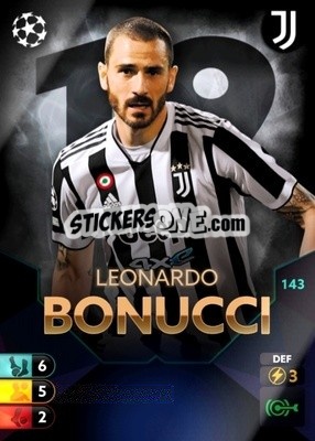 Sticker Leonardo Bonucci - Total Football 2021-2022
 n. 143 - Topps