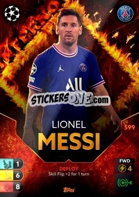 Sticker Lionel Messi - Total Football 2021-2022
 n. 599 - Topps