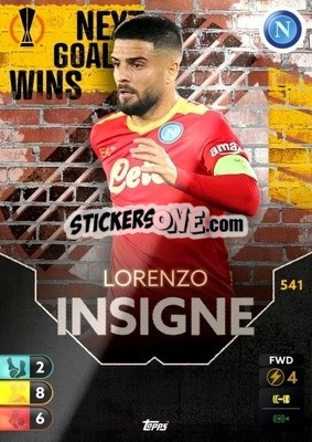 Figurina Lorenzo Insigne - Total Football 2021-2022
 - Topps
