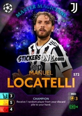 Sticker Manuel Locatelli - Total Football 2021-2022
 n. 572 - Topps