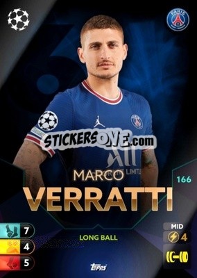 Sticker Marco Verratti - Total Football 2021-2022
 - Topps