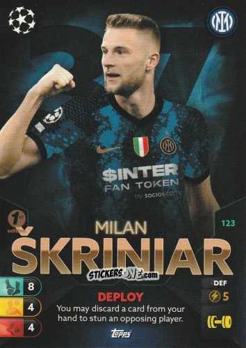 Cromo Milan Škriniar - Total Football 2021-2022
 n. 123 - Topps