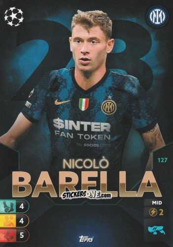 Cromo Nicolò Barella - Total Football 2021-2022
 n. 127 - Topps
