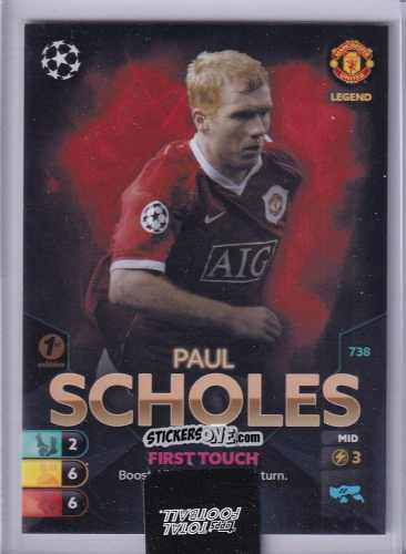 Cromo Paul Scholes - Total Football 2021-2022
 n. 738 - Topps
