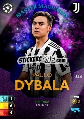 Sticker Paulo Dybala - Total Football 2021-2022
 n. 814 - Topps