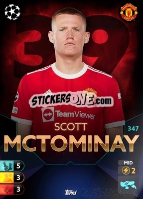 Sticker Scott McTominay - Total Football 2021-2022
 n. 347 - Topps