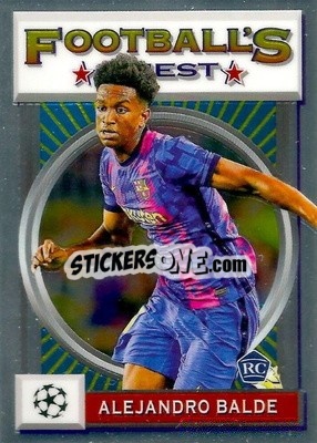 Sticker Alejandro Balde - UEFA Champions League Finest Flashbacks 2021-2022
 - Topps