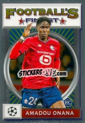 Sticker Amadou Onana - UEFA Champions League Finest Flashbacks 2021-2022
 n. 84 - Topps
