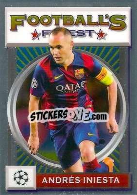 Sticker Andrés Iniesta - UEFA Champions League Finest Flashbacks 2021-2022
 n. 156 - Topps
