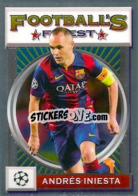 Sticker Andrés Iniesta - UEFA Champions League Finest Flashbacks 2021-2022
 - Topps