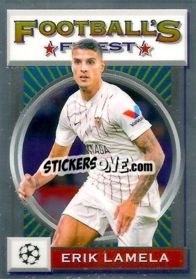 Sticker Erik Lamela - UEFA Champions League Finest Flashbacks 2021-2022
 n. 151 - Topps