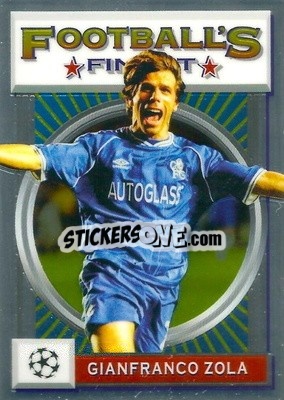 Sticker Gianfranco Zola - UEFA Champions League Finest Flashbacks 2021-2022
 n. 144 - Topps